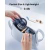 imageGaiatop Portable Misting Fan 180 Foldable Handheld 3 Speeds USB Rechargeable Spray Water Mist with LED Digital Display Personal Cooling Mini Hand Fans for Travel Concert Outdoor Navy BlueNavy Blue