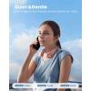 imageGaiatop Portable Neck Fan Rechargeable HandsFree 360 Cooling 17hrs Runtime Battery Powered Personal Wearable Fan Quiet Summer Outdoor Travel Essentials Birthday Gifts for Women Men Teens BlackPink