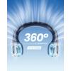 imageGaiatop Portable Neck Fan Rechargeable HandsFree 360 Cooling 17hrs Runtime Battery Powered Personal Wearable Fan Quiet Summer Outdoor Travel Essentials Birthday Gifts for Women Men Teens BlackBlue