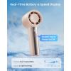 imageGaiatop Small Handheld Personal Fan Powerful High Speed Turbo Cooling 4000mAh USB Rechargeable Battery Powered Mini Portable Fan for Travel Outdoor Essentials Summer Gifts for Women Girls Pink