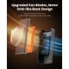 imageGaiatop Space Heaters for Indoor Use Portable Electric Heater with Thermostat 1500W PTC Ceramic Room Heater with Remote 5 Modes 60 Oscillating 12H Timer Fast Heating Bedroom Office Bathroom HomeSilver