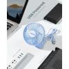 imageGaiatop USB Desk Fan 3 Speeds Strong Airflow 55 Inch Portable 90 Rotate Quiet Cooling Small Personal Table Fans for Bedroom Home Office Travel BlackBlue