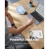 imageGaiatop USB Desk Fan 3 Speeds Strong Airflow 55 Inch Portable 90 Rotate Quiet Cooling Small Personal Table Fans for Bedroom Home Office Travel BlackBlue