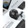 imageGaiatop USB Desk Fan 3 Speeds Strong Airflow 55 Inch Portable 90 Rotate Quiet Cooling Small Personal Table Fans for Bedroom Home Office Travel BlackBlack