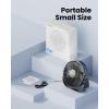 imageGaiatop USB Desk Fan 3 Speeds Strong Airflow 55 Inch Portable 90 Rotate Quiet Cooling Small Personal Table Fans for Bedroom Home Office Travel BlackBlack