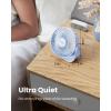 imageGaiatop USB Desk Fan 3 Speeds Strong Airflow 55 Inch Portable 90 Rotate Quiet Cooling Small Personal Table Fans for Bedroom Home Office Travel BlackBlue