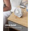 imageGaiatop USB Desk Fan 3 Speeds Strong Airflow 55 Inch Portable 90 Rotate Quiet Cooling Small Personal Table Fans for Bedroom Home Office Travel BlackWhite