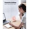 imageGaiatop USB Desk Fan 5 Inch Small Portable Table Desktop Fans with Strong Wind Ultra Quiet 3 Speeds and 180 Tilt Folding Mini Personal Cooling Essentials For Office Home Bedroom Dorm Kitchen PinkPink