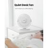 imageGaiatop USB Desk Fan 55 Inch Small Quiet Powerful 3 Speeds 90 Rotate Personal Mini Portable Desktop Table Fans Cooling for Home Office Car Travel Indoor Outdoor BlackWhite