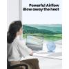 imageGaiatop USB Desk Fan 55 Inch Small Quiet Powerful 3 Speeds 90 Rotate Personal Mini Portable Desktop Table Fans Cooling for Home Office Car Travel Indoor Outdoor BlackBlue