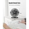 imageGaiatop USB Desk Fan 55 Inch Small Quiet Powerful 3 Speeds 90 Rotate Personal Mini Portable Desktop Table Fans Cooling for Home Office Car Travel Indoor Outdoor BlackBlack