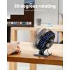 imageGaiatop USB Desk Fan Small But Powerful Personal Portable Quiet 3 Speeds Adjustable Mini Table Desktop fan for Cooling Home Office Car Summer Travel Gifts WhiteBlue