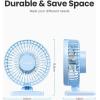 imageGaiatop USB Desk Fan Small But Powerful Personal Portable Quiet 3 Speeds Adjustable Mini Table Desktop fan for Cooling Home Office Car Summer Travel Gifts WhiteLight blue