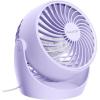imageGaiatop Desk Fan 5Inch Portable Electric Table Desktop Air Circulator Fans Small but Powerful with 3 Speed 360 Adjustable Tilt for Cooling Home Dorm Office Bedroom Bathroom Kitchen BeigePurple
