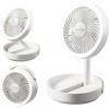 imageGaiatop Foldable Small Desk Fan 6000mAh Battery Powered Portable Fan with LED Night Light USB Rechargeable Bedroom Office Dorm Travel Camping Essentials Summer Gifts for Women Men Teens BlackWhite