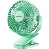 imageGaiatop Portable Clip on Fan Battery Operated Small Powerful 3 Speed Quiet 360 Rotate USB Rechargeable Mini Personal Cooling Fan for Desk Table Home Office Stroller Camping Women Gifts Black Bluegreen