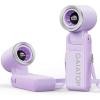 imageGaiatop Portable Handheld Mini Fan 21 Working Hours 6 Speeds Rechargeable Battery Operated 180 Foldable with LED Display Small Desk Personal Fan for Women Gifts Travel Working PurplePurple
