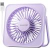 imageGaiatop USB Desk Fan 5 Inch Small Portable Table Desktop Fans with Strong Wind Ultra Quiet 3 Speeds and 180 Tilt Folding Mini Personal Cooling Essentials For Office Home Bedroom Dorm Kitchen PinkPurple