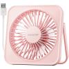 imageGaiatop USB Desk Fan 5 Inch Small Portable Table Desktop Fans with Strong Wind Ultra Quiet 3 Speeds and 180 Tilt Folding Mini Personal Cooling Essentials For Office Home Bedroom Dorm Kitchen PinkPink