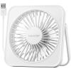 imageGaiatop USB Desk Fan 5 Inch Small Portable Table Desktop Fans with Strong Wind Ultra Quiet 3 Speeds and 180 Tilt Folding Mini Personal Cooling Essentials For Office Home Bedroom Dorm Kitchen PinkWhite