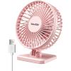 imageGaiatop USB Desk Fan Small But Powerful Personal Portable Quiet 3 Speeds Adjustable Mini Table Desktop fan for Cooling Home Office Car Summer Travel Gifts WhitePink