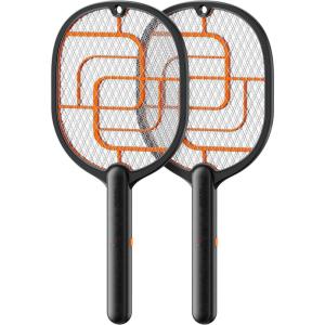 imageGAIATOP Electric Fly Swatter 3800V Battery Powered Handheld Fly Zapper 3Layer Protection Grid Bug Zapper Racket for Home Bedroom Kitchen Office Backyard Patio Indoor Outdoor2Pack