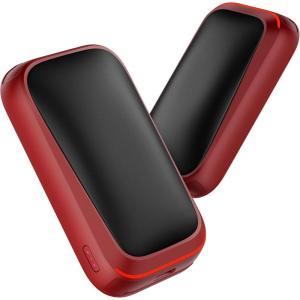 imageGaiatop Electric Hand Warmers Rechargeable Magnetic Pocket Hand Warmer 2Pack 3s Fast Heating Fits in Gloves for Winter Sports Hunting Accessories Stocking Stuffers Gifts for Men WomenRed