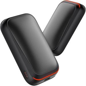 imageGaiatop Electric Hand Warmers Rechargeable Magnetic Pocket Hand Warmer 2Pack 3s Fast Heating Fits in Gloves for Winter Sports Hunting Accessories Stocking Stuffers Gifts for Men WomenBlack