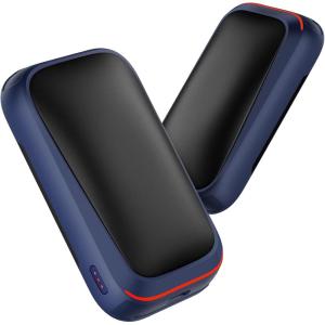 imageGaiatop Electric Hand Warmers Rechargeable Magnetic Pocket Hand Warmer 2Pack 3s Fast Heating Fits in Gloves for Winter Sports Hunting Accessories Stocking Stuffers Gifts for Men WomenNavy Blue