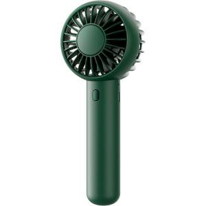 imageGaiatop Mini Portable Fan Small and Powerful Cute Design 3 Speed Personal Handheld fan and Desktop with Base Lightweight USB Rechargeable for Travel Lash Makeup Girl Women Summer Gift GreenNavy green