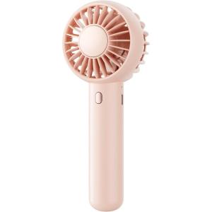 imageGaiatop Mini Portable Fan Small and Powerful Cute Design 3 Speed Personal Handheld fan and Desktop with Base Lightweight USB Rechargeable for Travel Lash Makeup Girl Women Summer Gift GreenPink