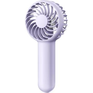imageGaiatop Mini Portable Handheld Fan 3 Speed Powerful Battery Operated Small USB Rechargeable Personal Fans for Makeup Eyelash Camping Beach Airplane Travel Essentials for Women Girls BlackPurple
