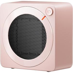 imageGaiatop Mini Space Heater Lightweight PTC Ceramic Fast Heating 500W Energy Efficient for Indoor Use Overheating ampamp 45 TipOver Protection Portable Desk Electric Heaters for Office Home BlackPink