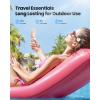 imageGaiatop Portable Handheld Fan Slide Cute Clouds 3 Speed USB Rechargeable Mini Personal Hand Fans BeachTravel Essentials Small Pocket Summer Cooling Gifts for Women Girls Lash MakeupPink
