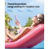 imageGaiatop Portable Handheld Fan Slide Cute Clouds 3 Speed USB Rechargeable Mini Personal Hand Fans BeachTravel Essentials Small Pocket Summer Cooling Gifts for Women Girls Lash MakeupPurple