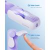 imageGaiatop Portable Handheld Fan Slide Cute Clouds 3 Speed USB Rechargeable Mini Personal Hand Fans BeachTravel Essentials Small Pocket Summer Cooling Gifts for Women Girls Lash MakeupPurple