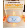 imageGaiatop Portable Heating Pad for Period Cramps 5000mAh Rechargeable Battery 2H Timer 3 Heat Levels and 6 Massage Modes for Menstrual Relief Period Pain Back or Belly Cordless Belt for Women GirlsBlue