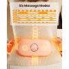 imageGaiatop Portable Heating Pad for Period Cramps 5000mAh Rechargeable Battery 2H Timer 3 Heat Levels and 6 Massage Modes for Menstrual Relief Period Pain Back or Belly Cordless Belt for Women GirlsPink