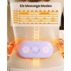 imageGaiatop Portable Heating Pad for Period Cramps 5000mAh Rechargeable Battery 2H Timer 3 Heat Levels and 6 Massage Modes for Menstrual Relief Period Pain Back or Belly Cordless Belt for Women GirlsPurple