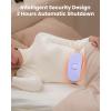 imageGaiatop Portable Heating Pad for Period Cramps 5000mAh Rechargeable Battery 2H Timer 3 Heat Levels and 6 Massage Modes for Menstrual Relief Period Pain Back or Belly Cordless Belt for Women GirlsPurple