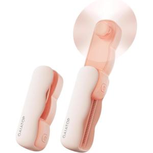 imageGaiatop Portable Handheld Fan Slide Cute Clouds 3 Speed USB Rechargeable Mini Personal Hand Fans BeachTravel Essentials Small Pocket Summer Cooling Gifts for Women Girls Lash MakeupPink