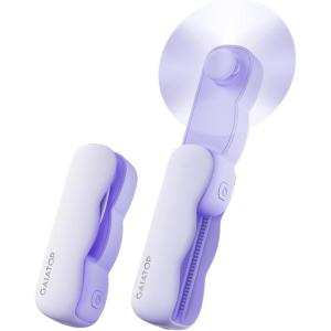 imageGaiatop Portable Handheld Fan Slide Cute Clouds 3 Speed USB Rechargeable Mini Personal Hand Fans BeachTravel Essentials Small Pocket Summer Cooling Gifts for Women Girls Lash MakeupPurple