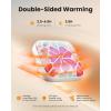 imageGaiatop Hand Warmers Rechargeable 3 Heat Settings 4000mAh DoubleSided Hot Hands with LightStrap Cute PalmSized Portable Pocket Electric Heater Reusable Outdoor Gifts for Women MenTropical Blossom