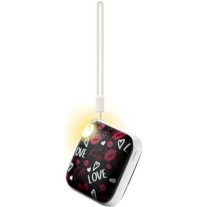 imageGaiatop Hand Warmers Rechargeable 3 Heat Settings 4000mAh DoubleSided Hot Hands with LightStrap Cute PalmSized Portable Pocket Electric Heater Reusable Outdoor Gifts for Women MenKiss Me