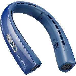 imageGaiatop Portable Neck Fan 40 Stretch Neck Cooler with 360 Surrounding Cooling 1100 Speed Scroll Switch Hands Free Personal Fans H1 Turbo Mode for Outdoor Travel Office Gym Gift for Dad Mom SilverBlue